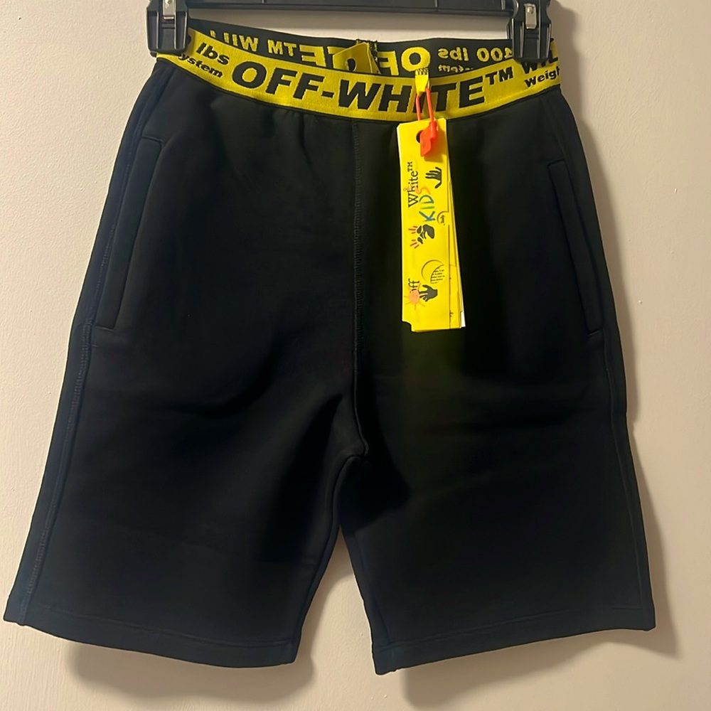 OFF-WHITE Industrial SweatShort Black & Yellow